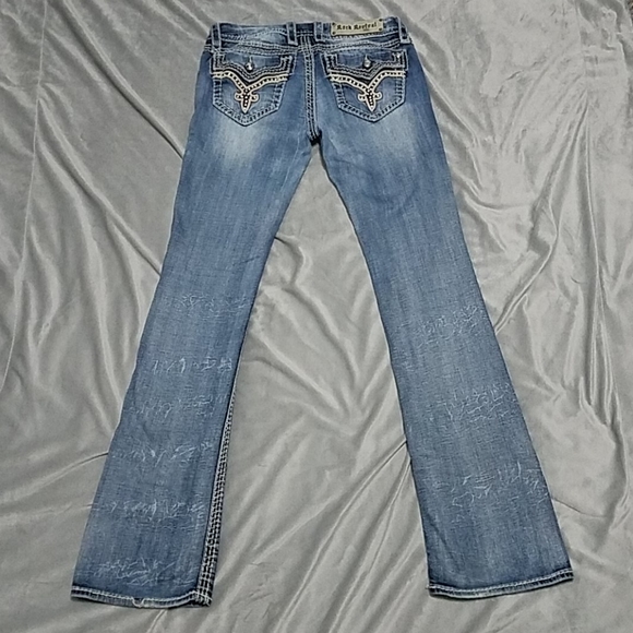 Rock Revival Donna Boot Cut Jeans Womens Sz 28 - Picture 4 of 6